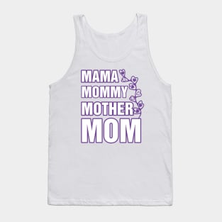 Floral Mom Mammy Mama Gift for Mother Mask Mother Day Love T-Shirt Tank Top